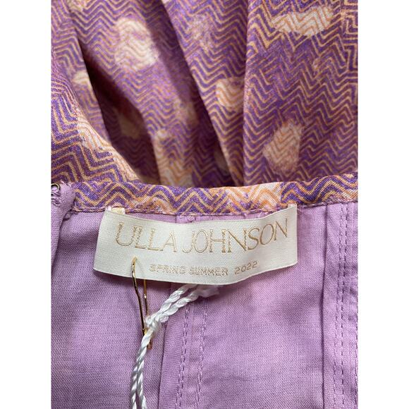 Ulla Johnson 'Celina' Purple Cotton Dress Size 2 - Picture 4 of 5